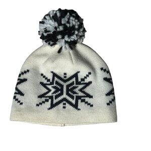 Icewear Iceland Vetur Rib-Knit Pompom Snowflake Hat